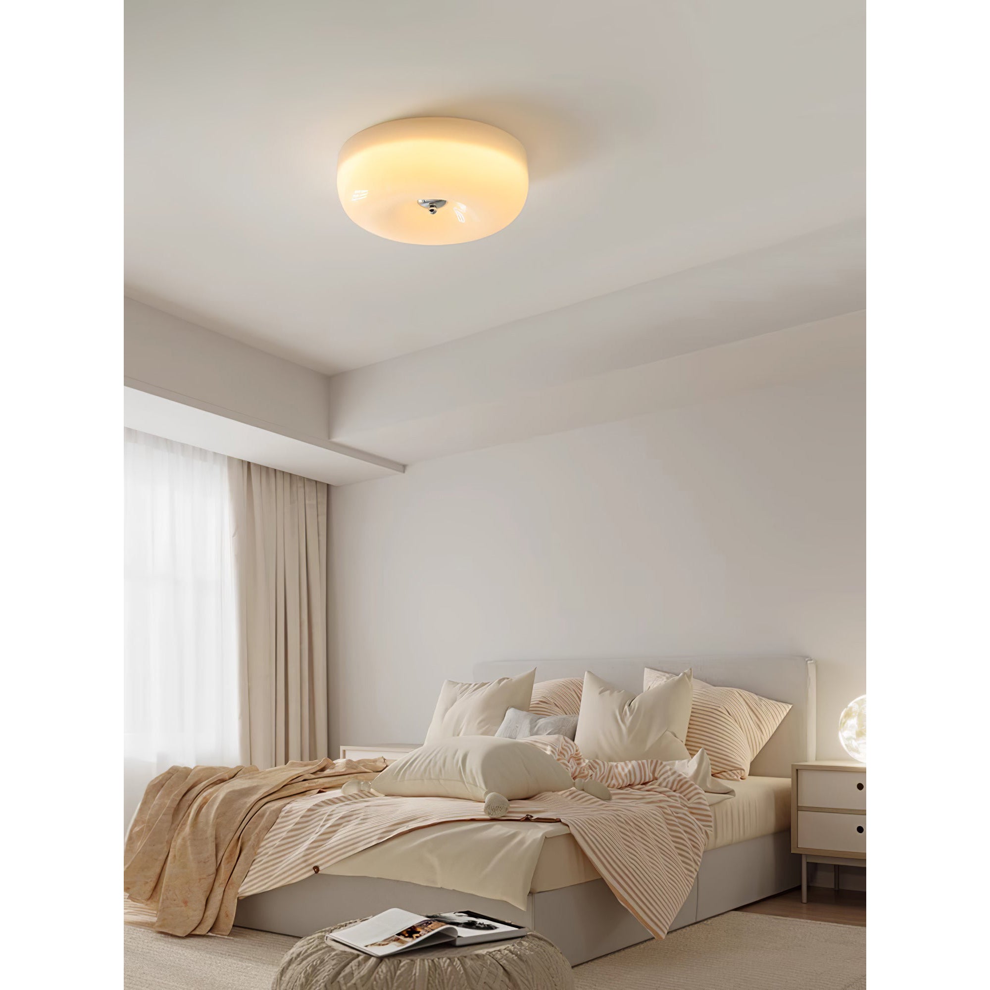 Ulsolir Plafonnier En Verre à Bouton Artistique De Qualité Supérieure - Neutralighting
