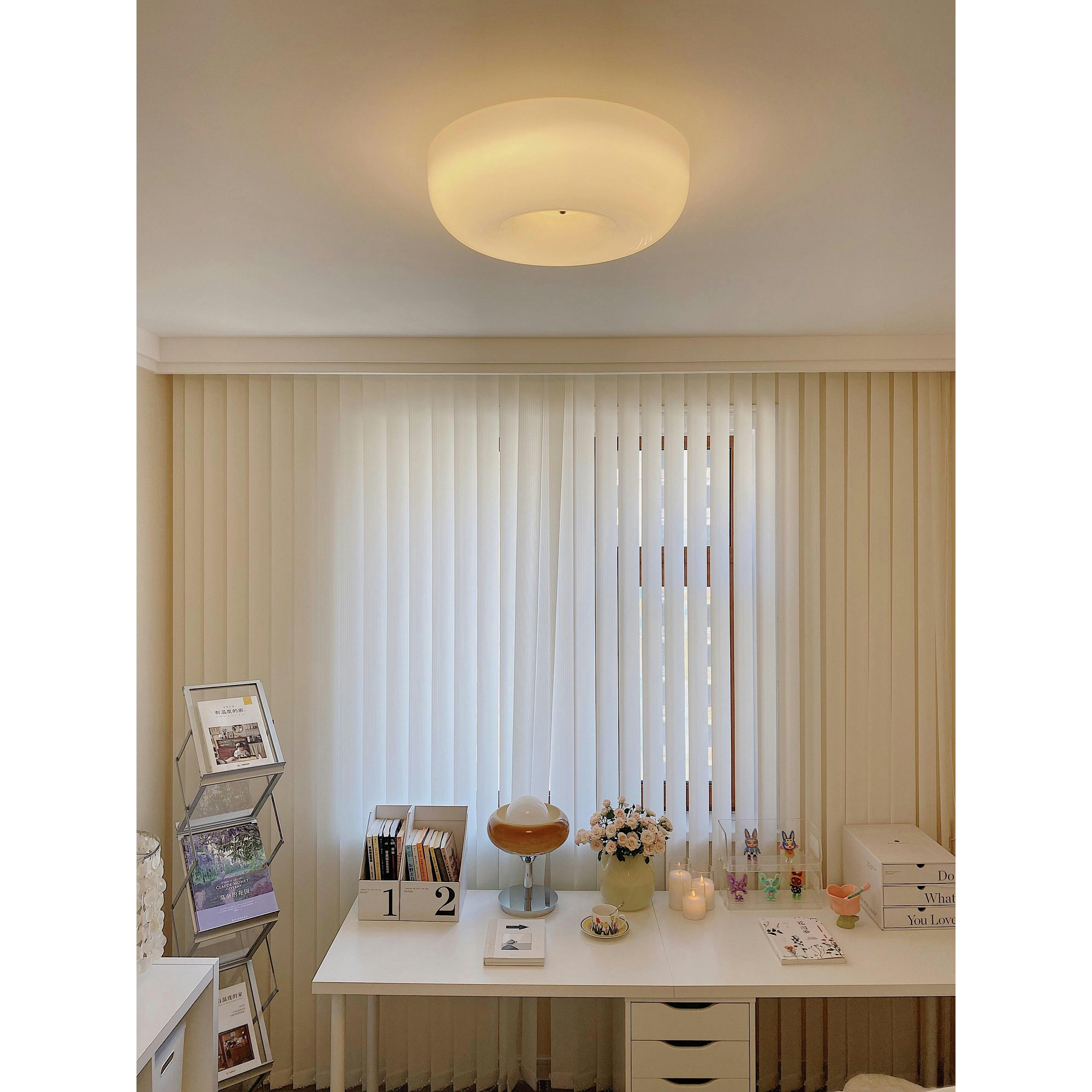 Ulsolir Plafonnier En Verre à Bouton Artistique De Qualité Supérieure - Neutralighting