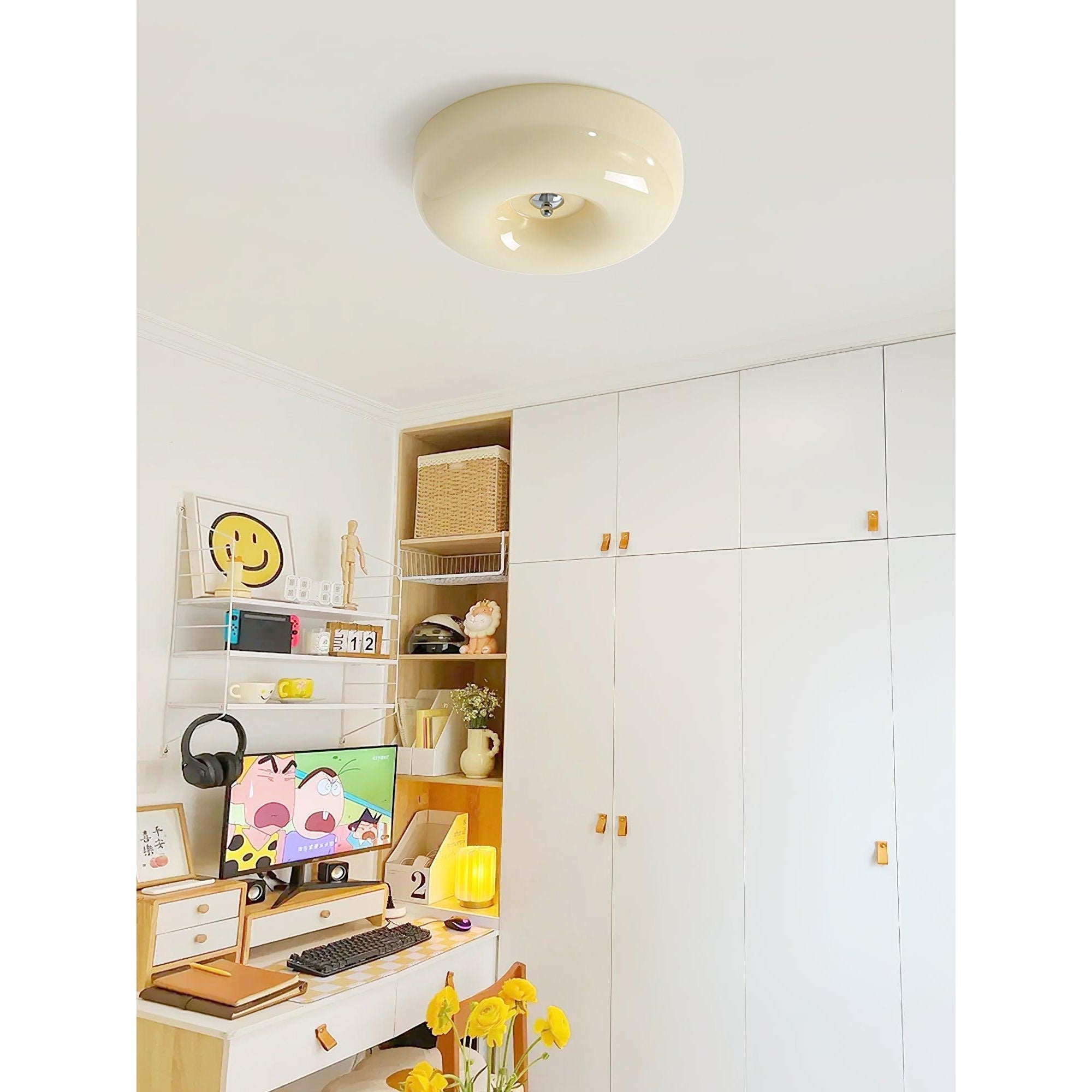 Ulsolir Plafonnier En Verre à Bouton Artistique De Qualité Supérieure - Neutralighting