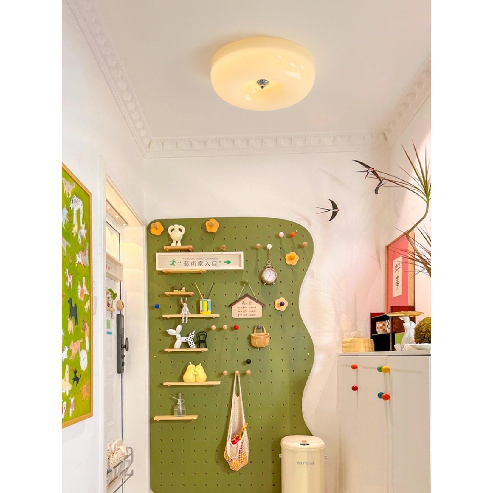 Ulsolir Plafonnier En Verre à Bouton Artistique De Qualité Supérieure - Neutralighting