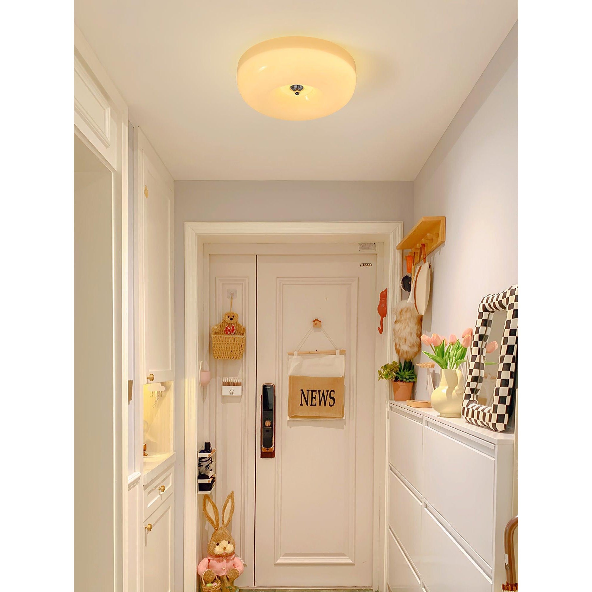 Ulsolir Plafonnier En Verre à Bouton Artistique De Qualité Supérieure - Neutralighting
