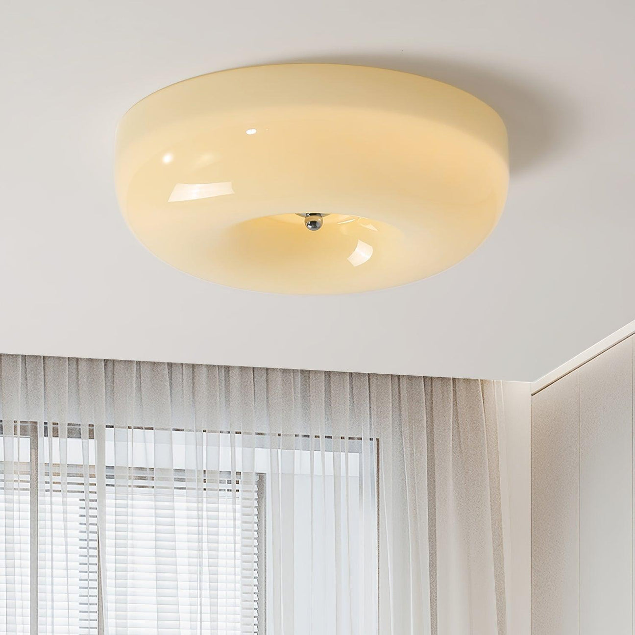 Ulsolir Plafonnier En Verre à Bouton Artistique De Qualité Supérieure - Neutralighting