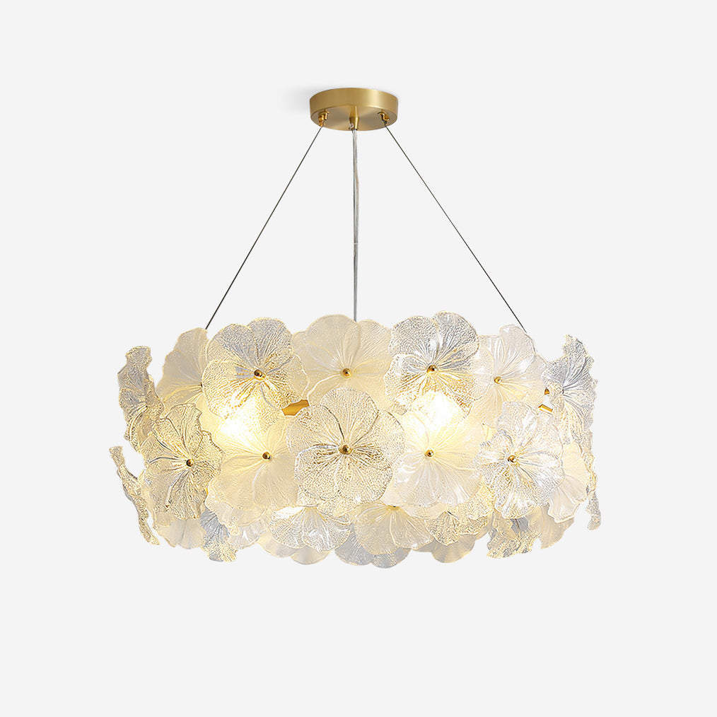 Glezen Chandelier Glass Petal Floral - Letslighting