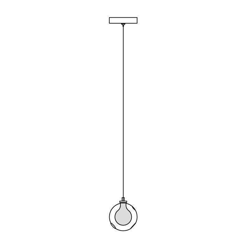 Verona Lustre Cluster Globe Transparent Escaliers - Neutralighting