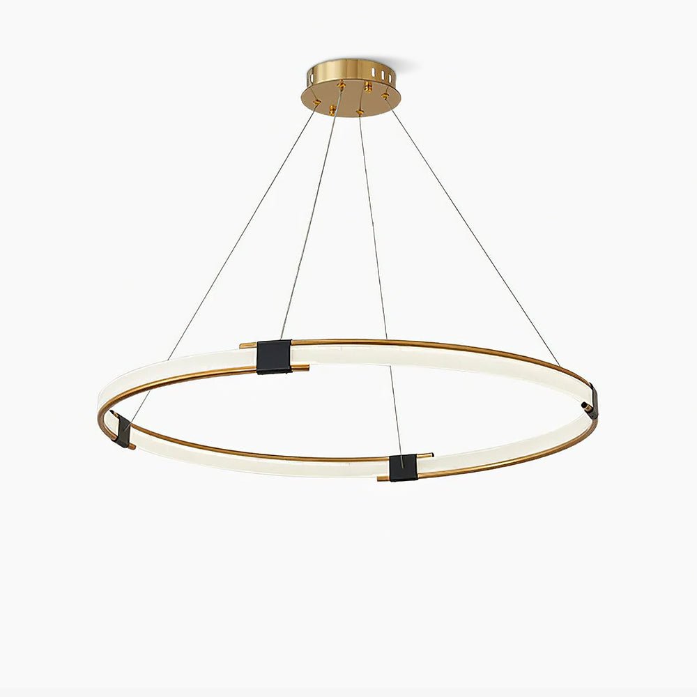 Lustra Chandelier Anneau Doré LED Halo Moderne - Neutralighting