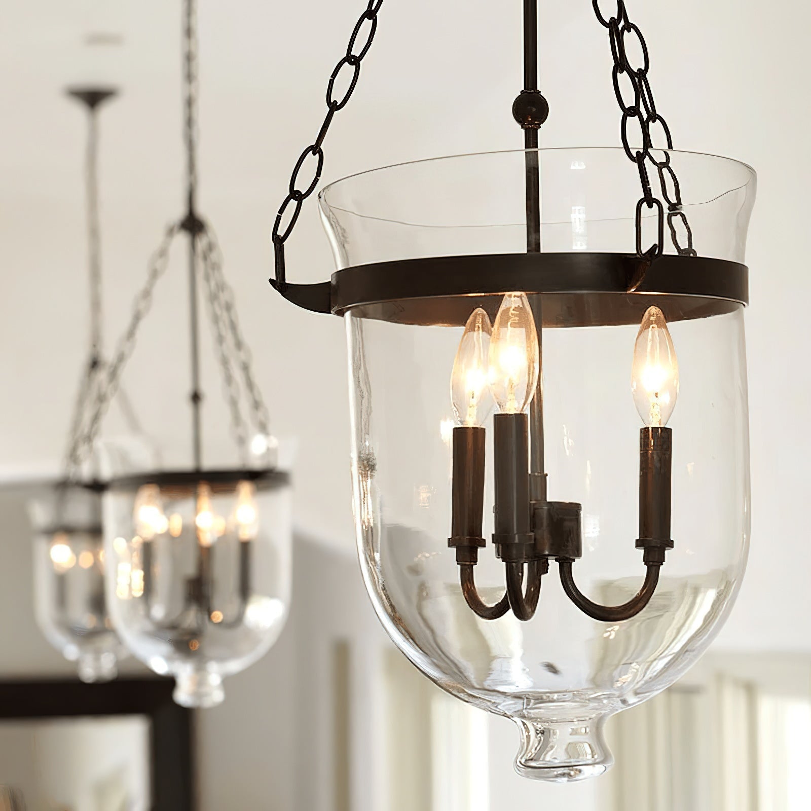 Avshaora Suspension Industrielle Vintage En Métal Et Verre - Neutralighting