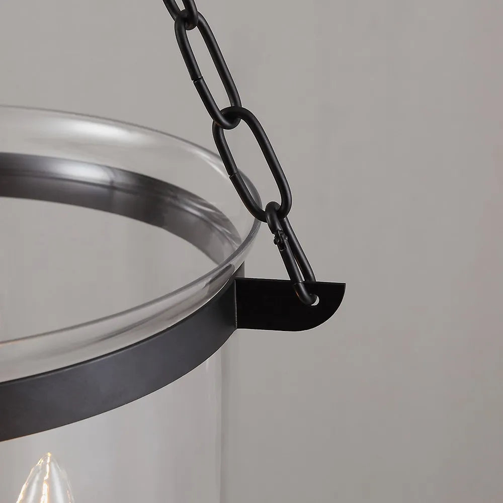 Avshaora Suspension Industrielle Vintage En Métal Et Verre - Neutralighting