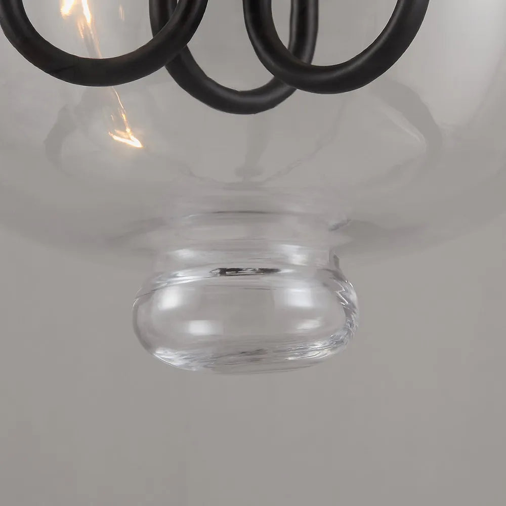 Avshaora Suspension Industrielle Vintage En Métal Et Verre - Neutralighting