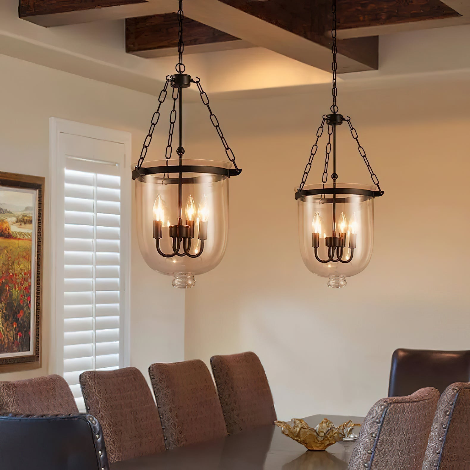 Avshaora Suspension Industrielle Vintage En Métal Et Verre - Neutralighting