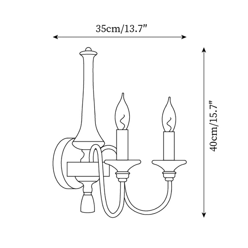 Gracie Applique Murale Bougie - Neutralighting