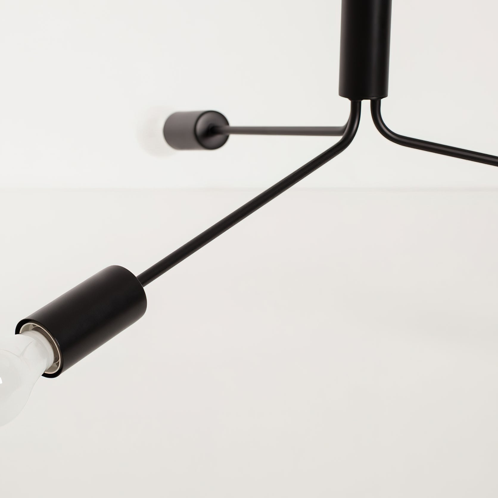 Mysolisra Modern Minimalist Metro Metal Chandelier - Lamp Copper