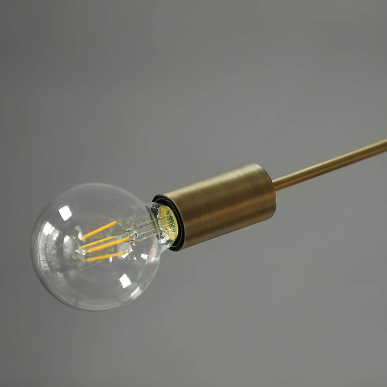 Mysolisra Modern Minimalist Metro Metal Chandelier - Lamp Copper