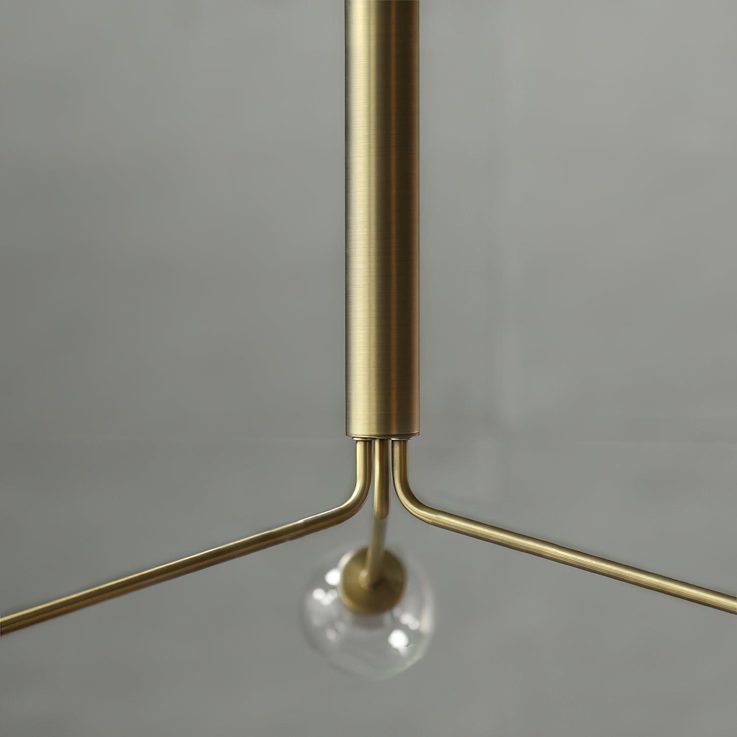 Mysolisra Modern Minimalist Metro Metal Chandelier - Lamp Copper
