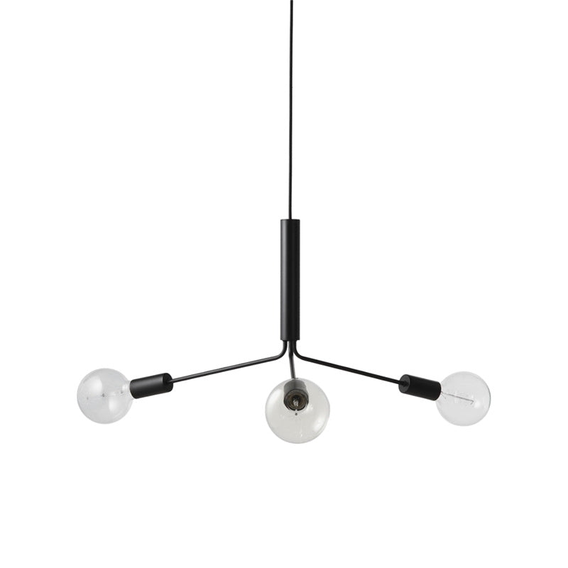 Mysolisra Modern Minimalist Metro Metal Chandelier - Lamp Copper