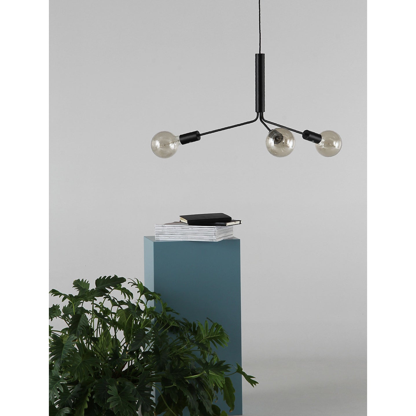 Mysolisra Modern Minimalist Metro Metal Chandelier - Lamp Copper