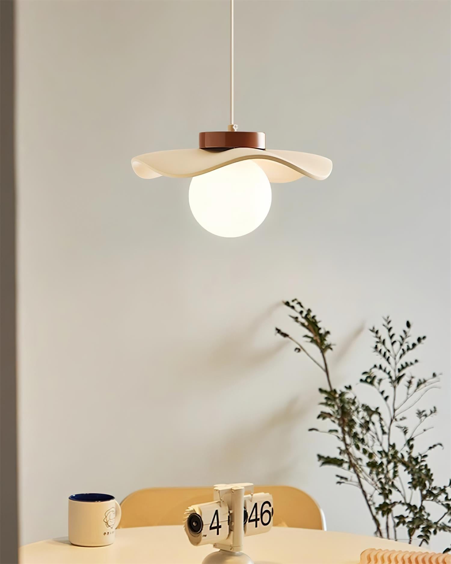 Suspension Verre Ondulé Ombre Sculptural Minimaliste Accent - Neutralighting