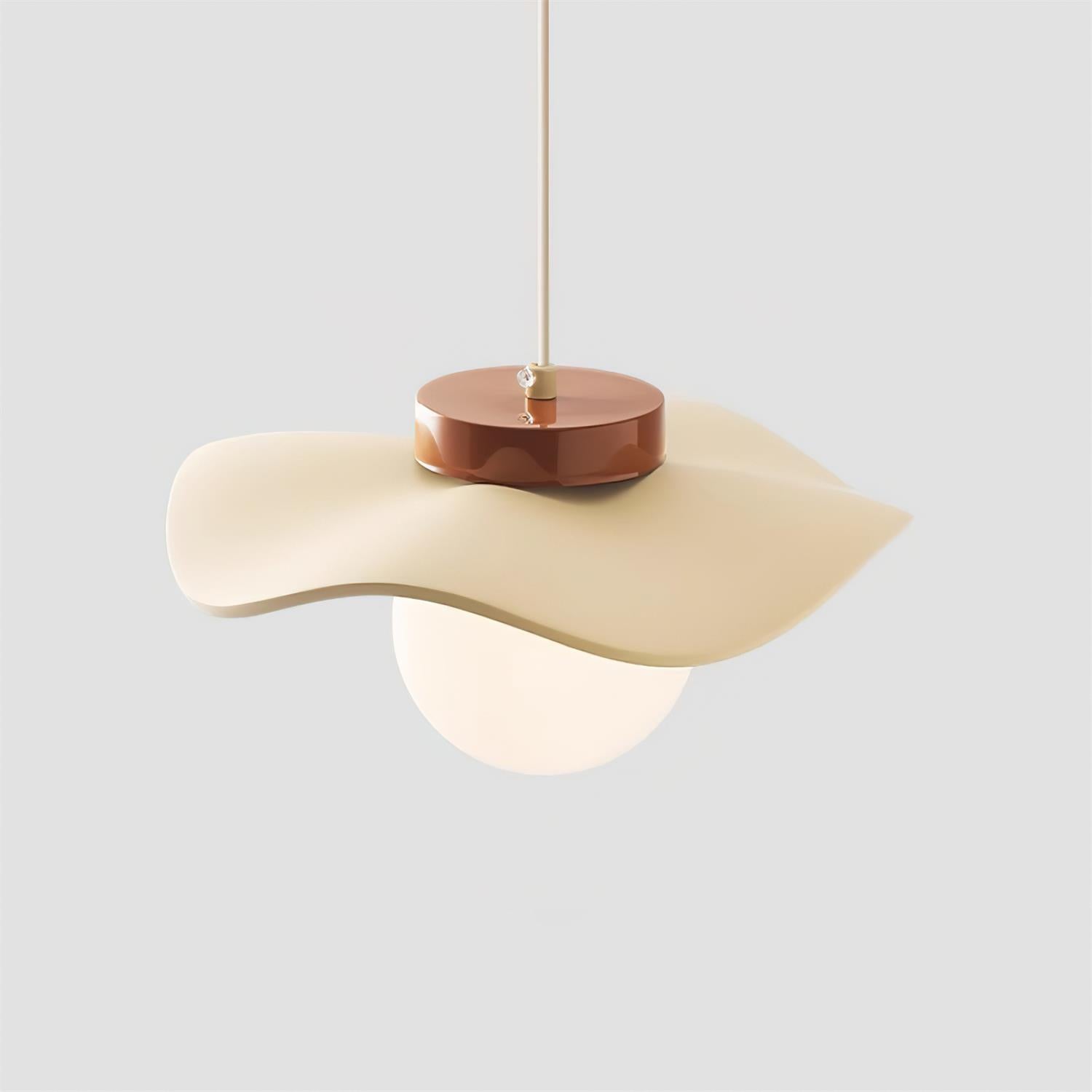 Suspension Verre Ondulé Ombre Sculptural Minimaliste Accent - Neutralighting