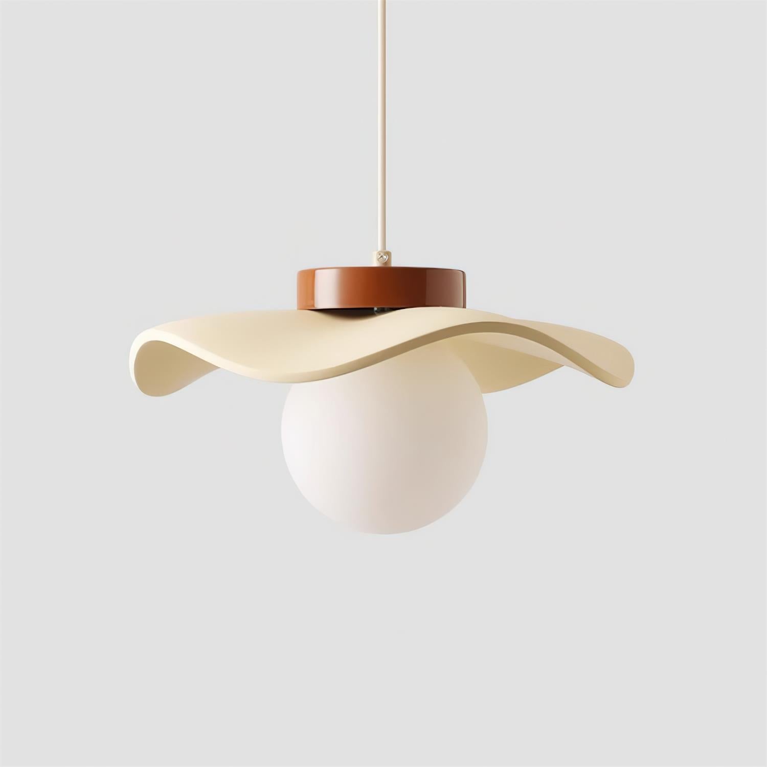 Suspension Verre Ondulé Ombre Sculptural Minimaliste Accent - Neutralighting