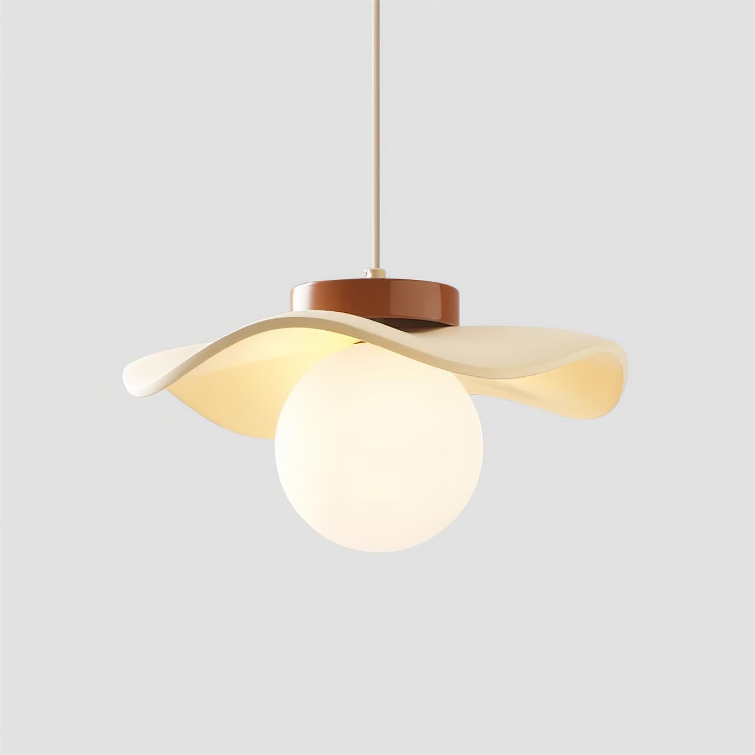 Suspension Verre Ondulé Ombre Sculptural Minimaliste Accent - Neutralighting