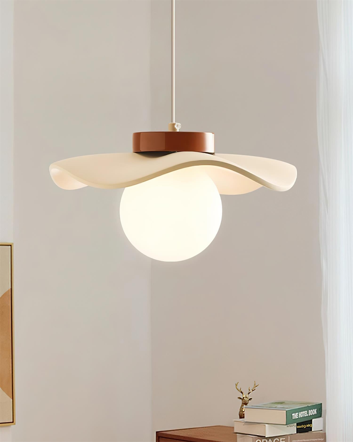 Suspension Verre Ondulé Ombre Sculptural Minimaliste Accent - Neutralighting