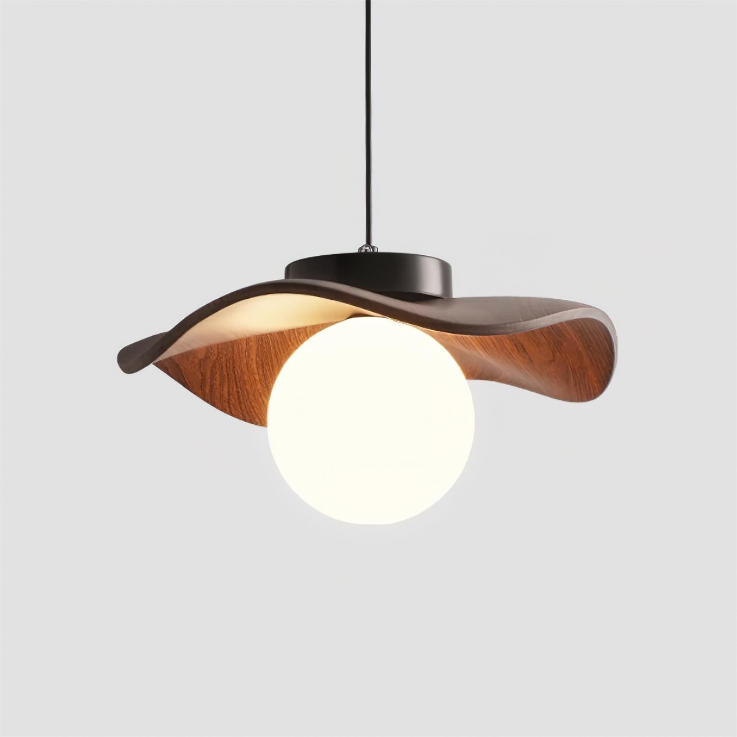 Suspension Verre Ondulé Ombre Sculptural Minimaliste Accent - Neutralighting