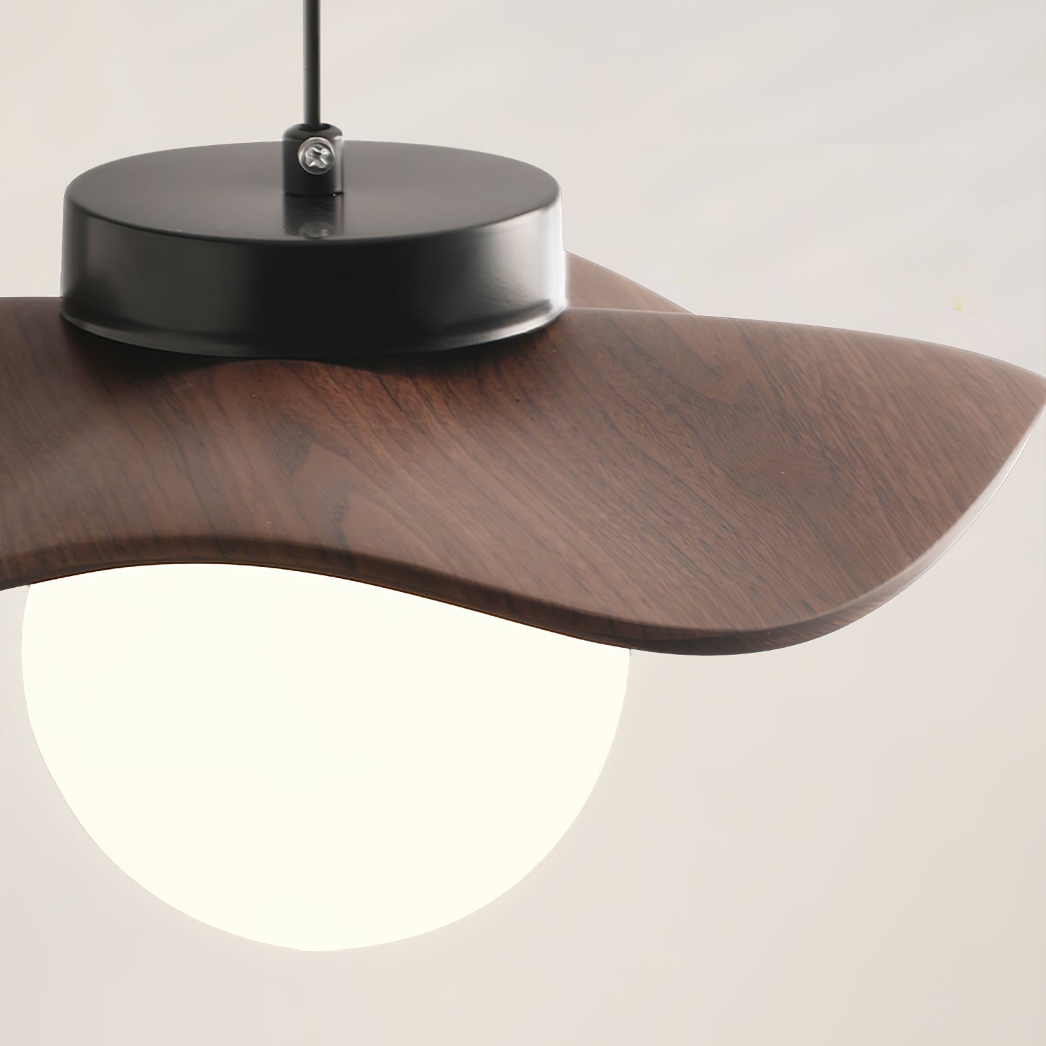 Suspension Verre Ondulé Ombre Sculptural Minimaliste Accent - Neutralighting