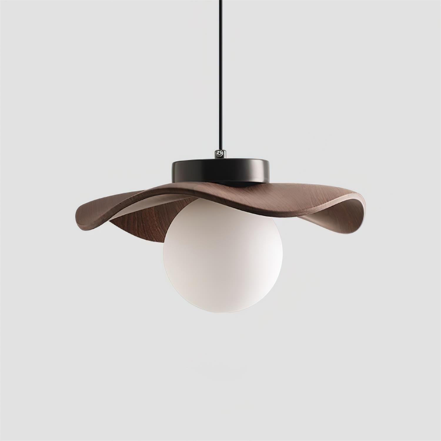 Suspension Verre Ondulé Ombre Sculptural Minimaliste Accent - Neutralighting