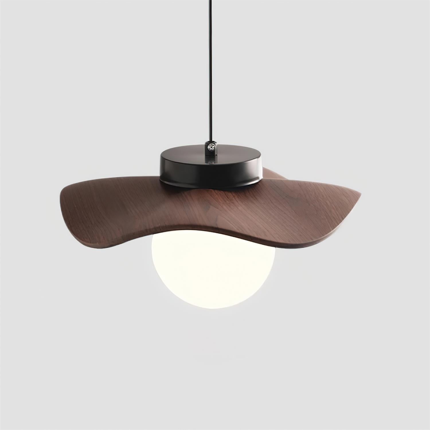Suspension Verre Ondulé Ombre Sculptural Minimaliste Accent - Neutralighting