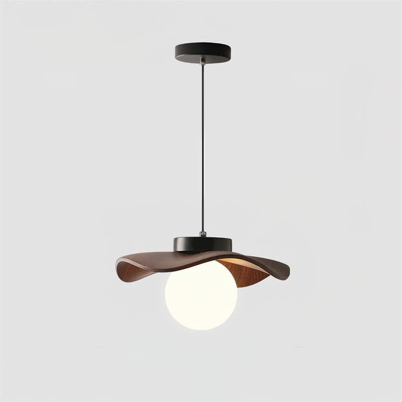 Suspension Verre Ondulé Ombre Sculptural Minimaliste Accent - Neutralighting