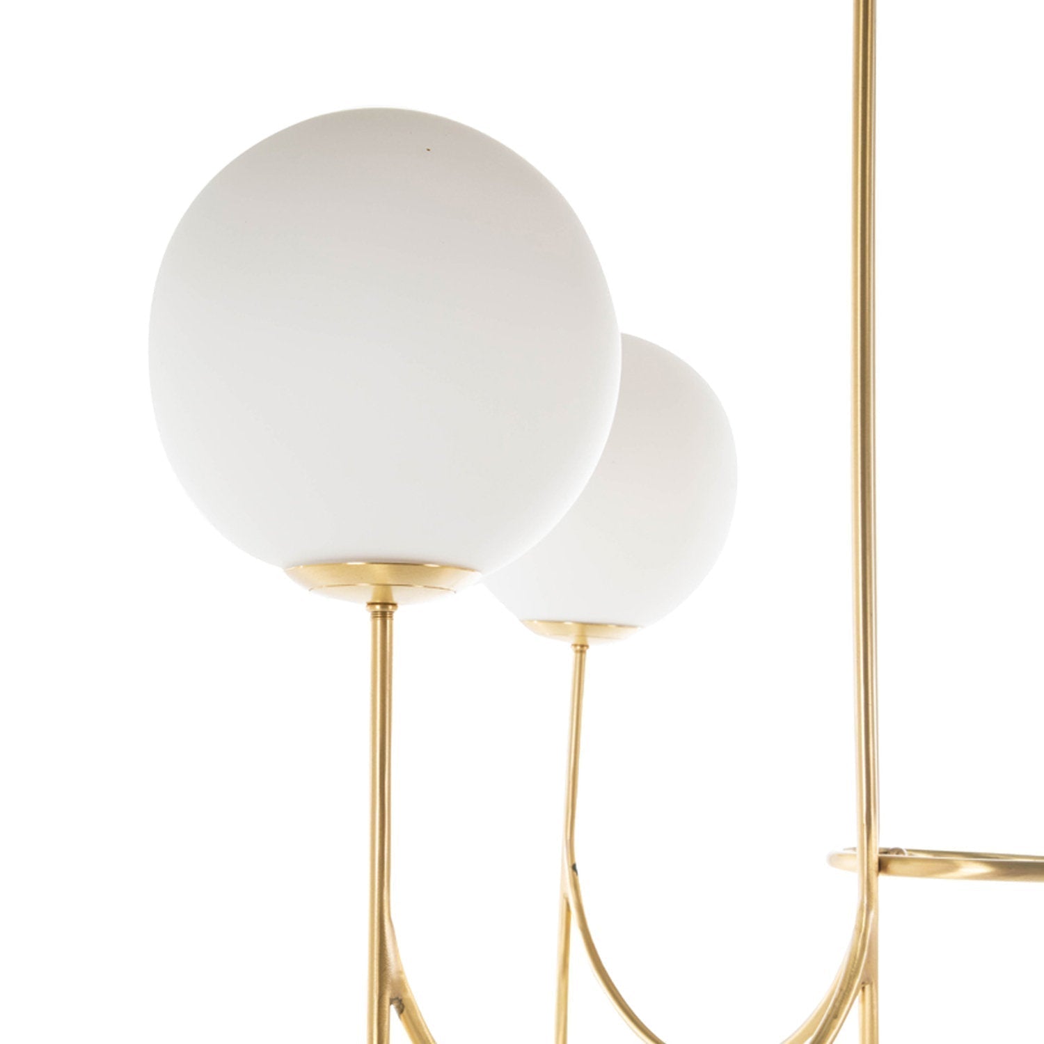 Mjolkuvyi Modern Minimalist Glass Metal Chandelier - Lamp Copper