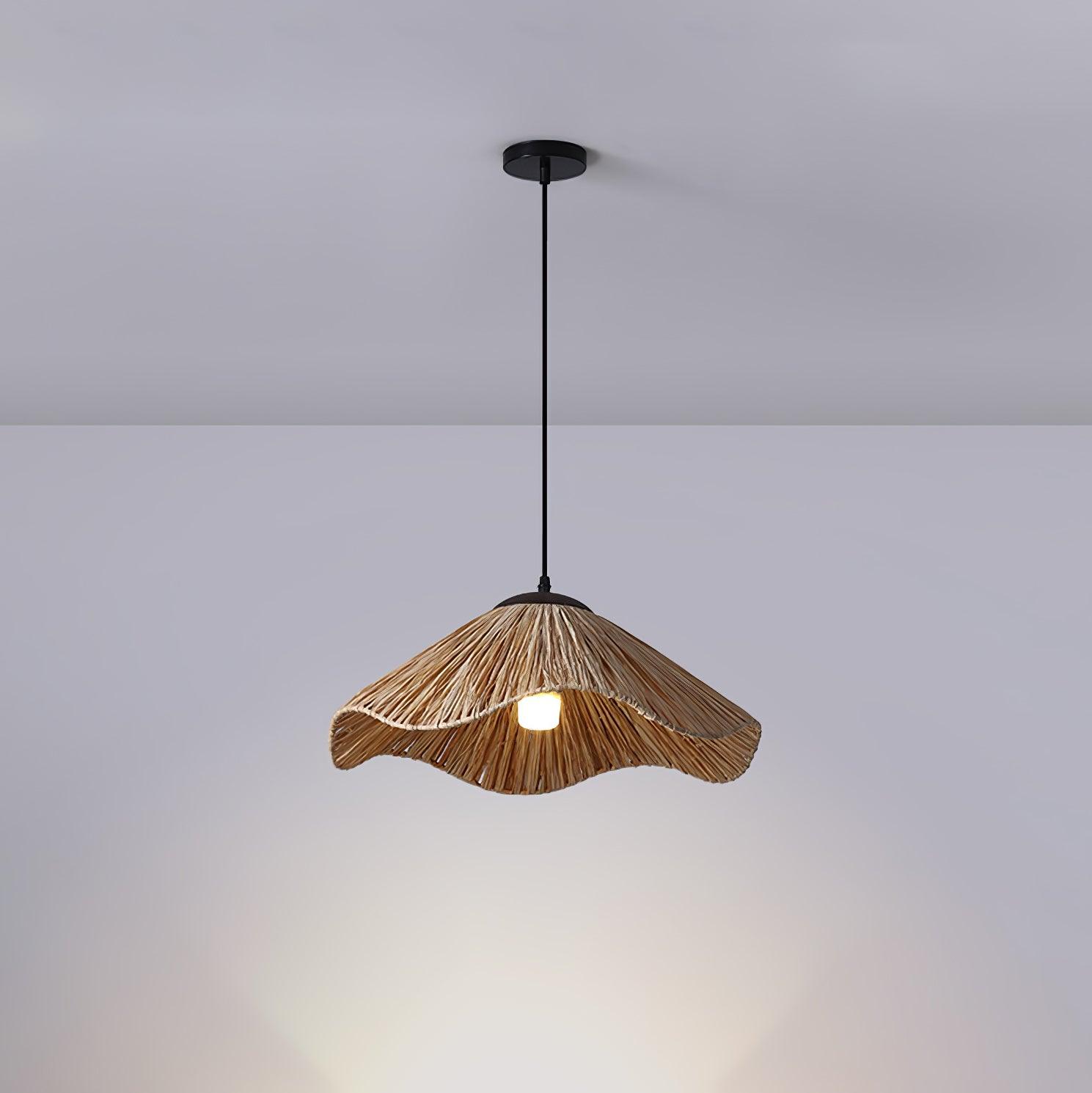 Firan Lampe suspendue bohème en paille - Neutralighting