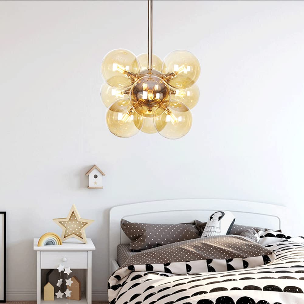 Valentina Minimalisme Rond Suspension Métal/Verre Chambre à coucher - Neutralighting