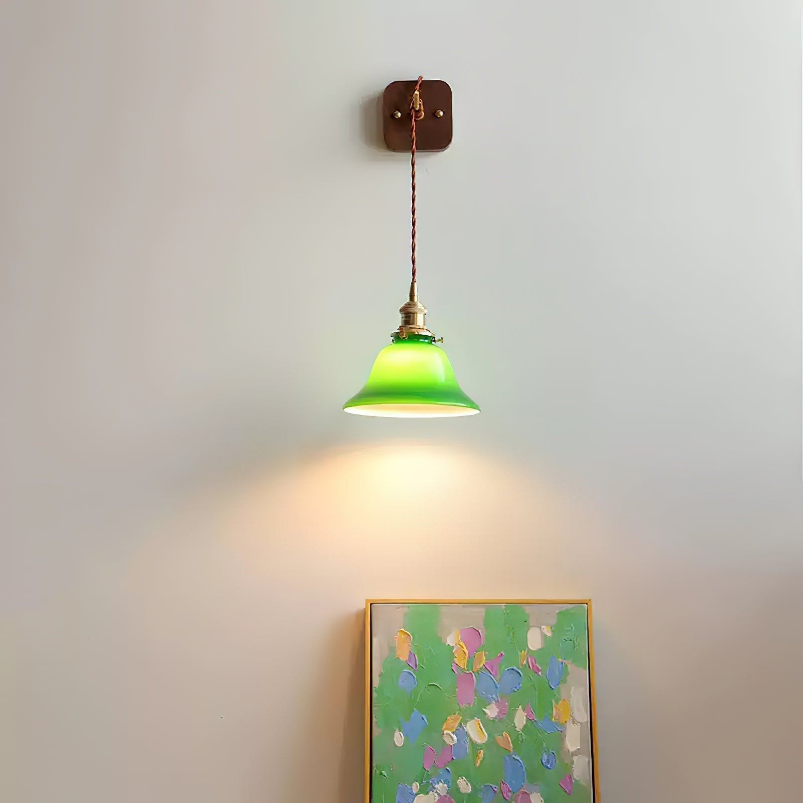 Bell Applique Murale Laiton Vert Moderne - Neutralighting