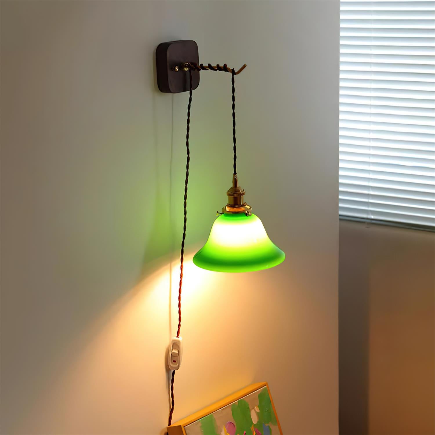 Bell Applique Murale Laiton Vert Moderne - Neutralighting