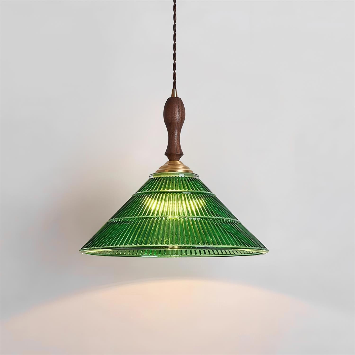 Nolyn Vintage-Fluted Glass Pendant Lamp - Letslighting
