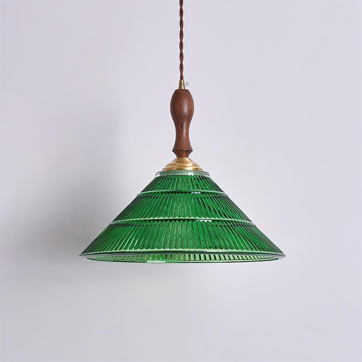 Nolyn Vintage-Fluted Glass Pendant Lamp - Letslighting
