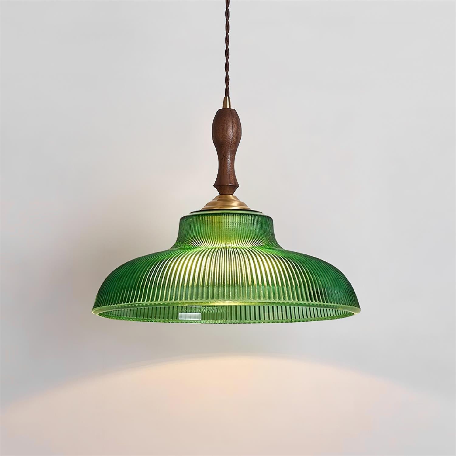 Nolyn Vintage-Fluted Glass Pendant Lamp - Letslighting