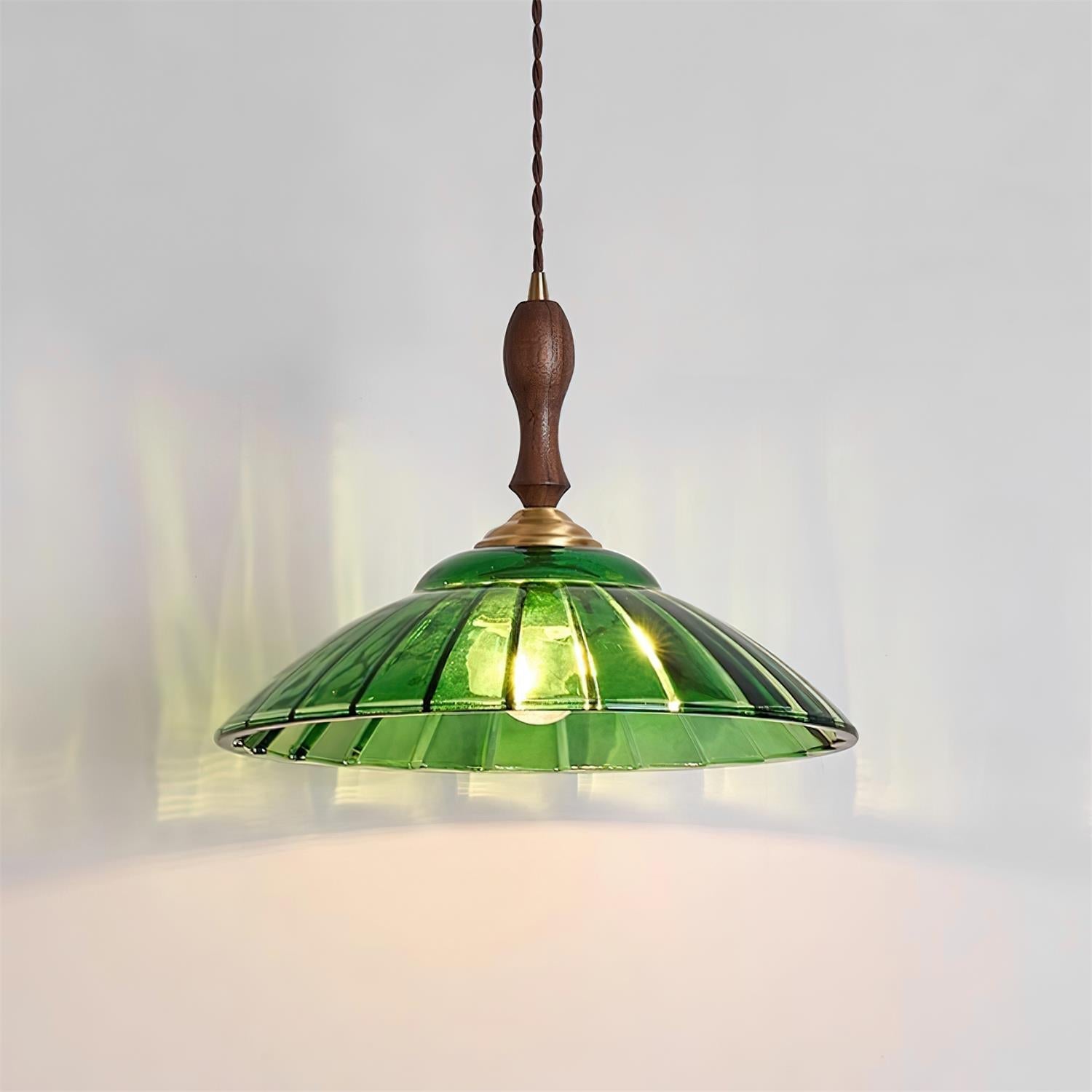 Nolyn Vintage-Fluted Glass Pendant Lamp - Letslighting