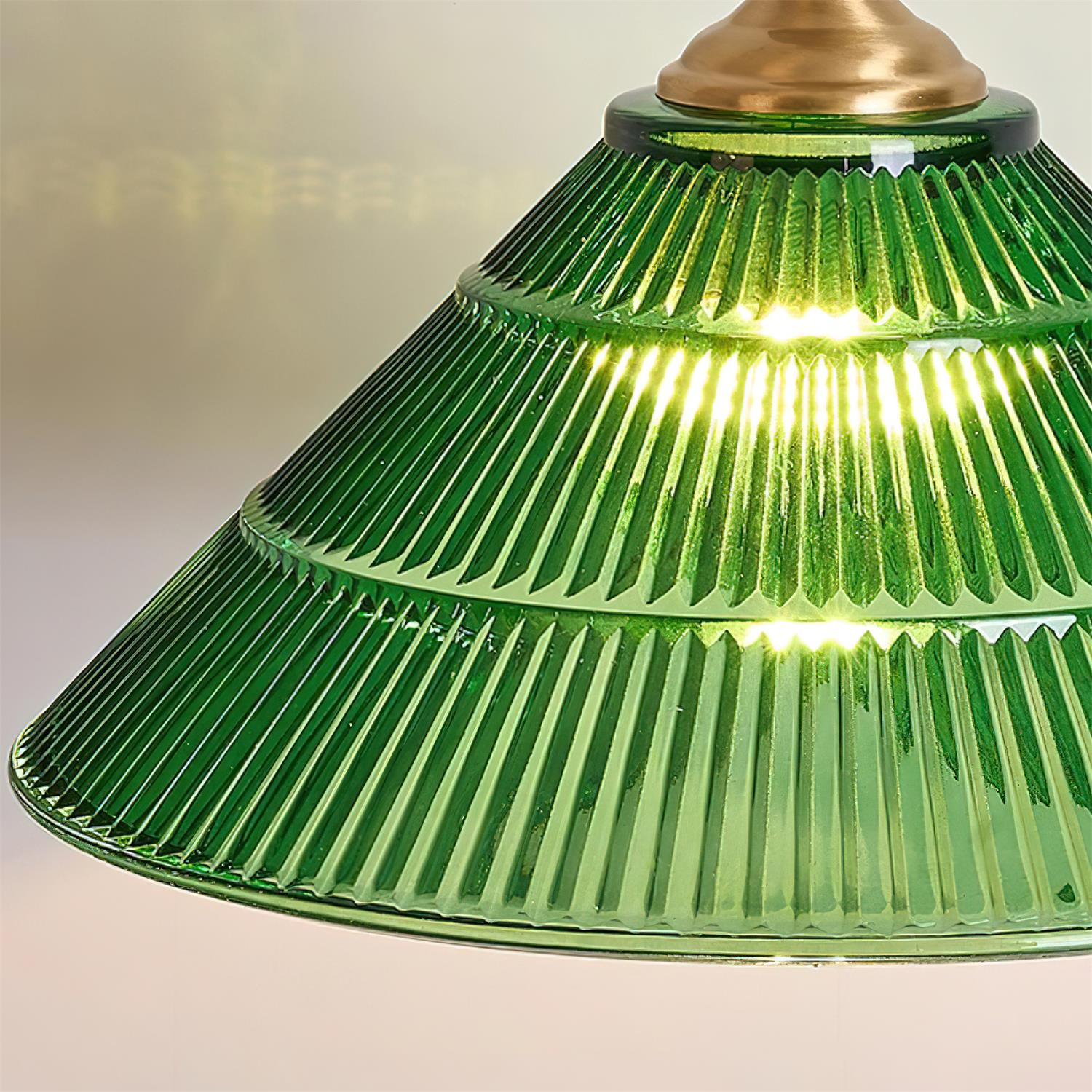 Nolyn Vintage-Fluted Glass Pendant Lamp - Letslighting