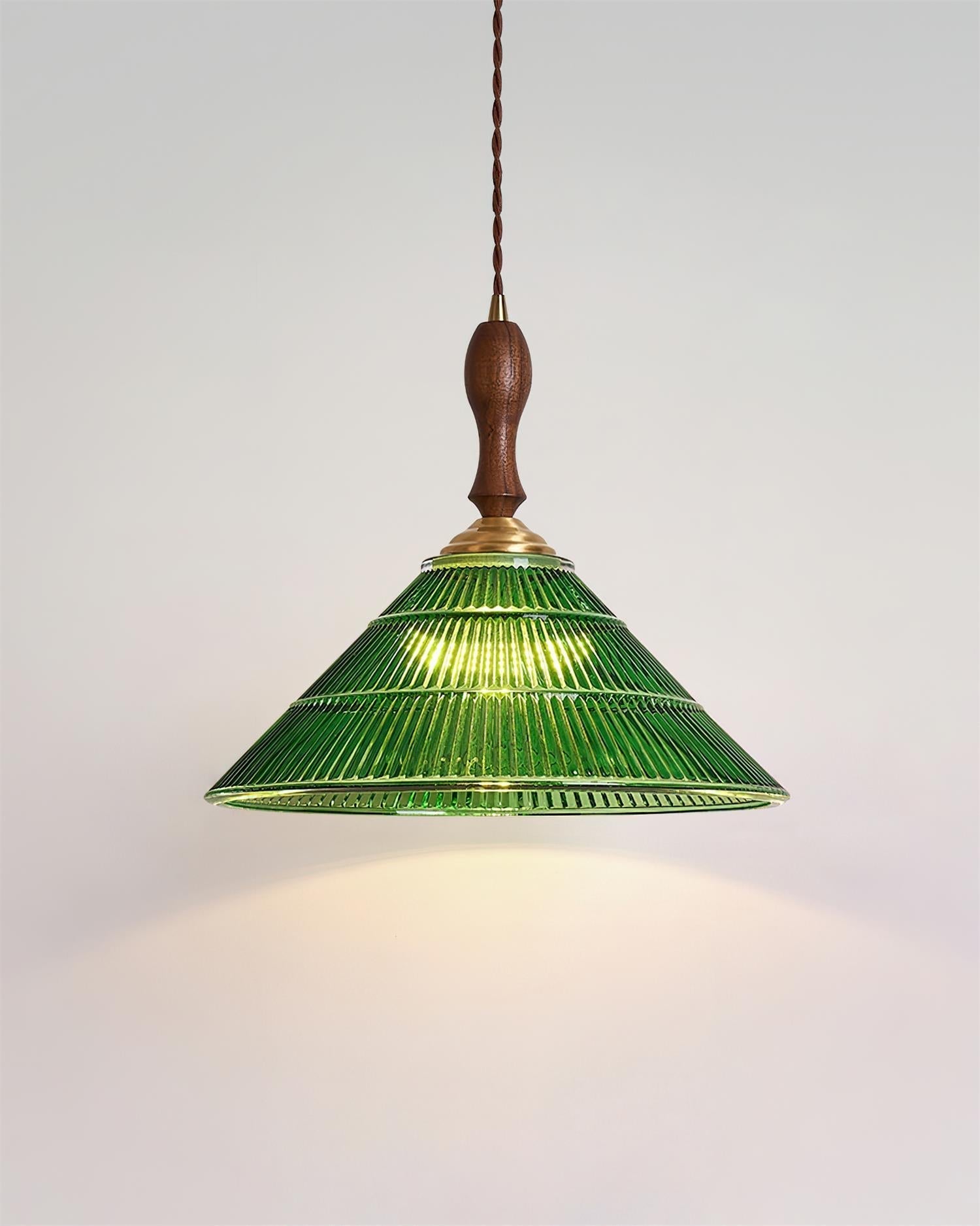 Nolyn Vintage-Fluted Glass Pendant Lamp - Letslighting