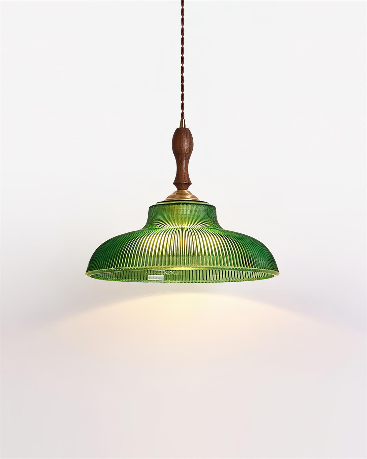 Nolyn Vintage-Fluted Glass Pendant Lamp - Letslighting