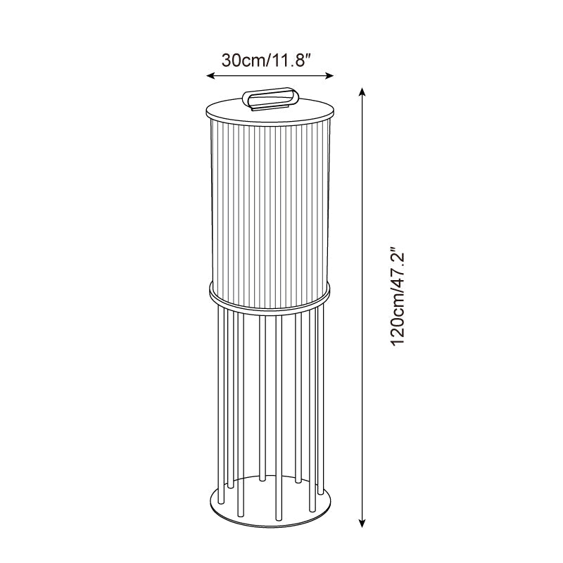 Greta Lampe Extérieure Cylindre en Acier Inoxydable Moderne - Neutralighting