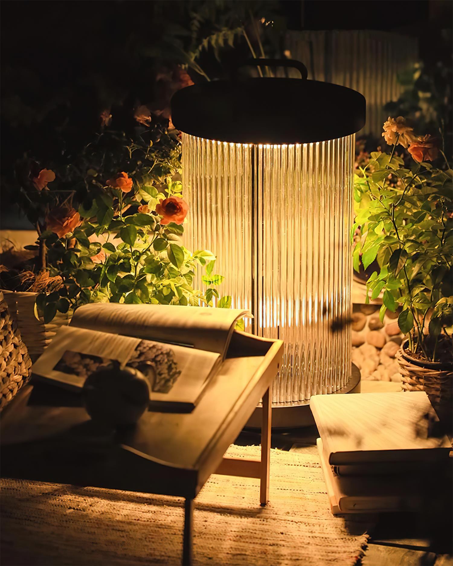 Greta Lampe Extérieure Cylindre en Acier Inoxydable Moderne - Neutralighting