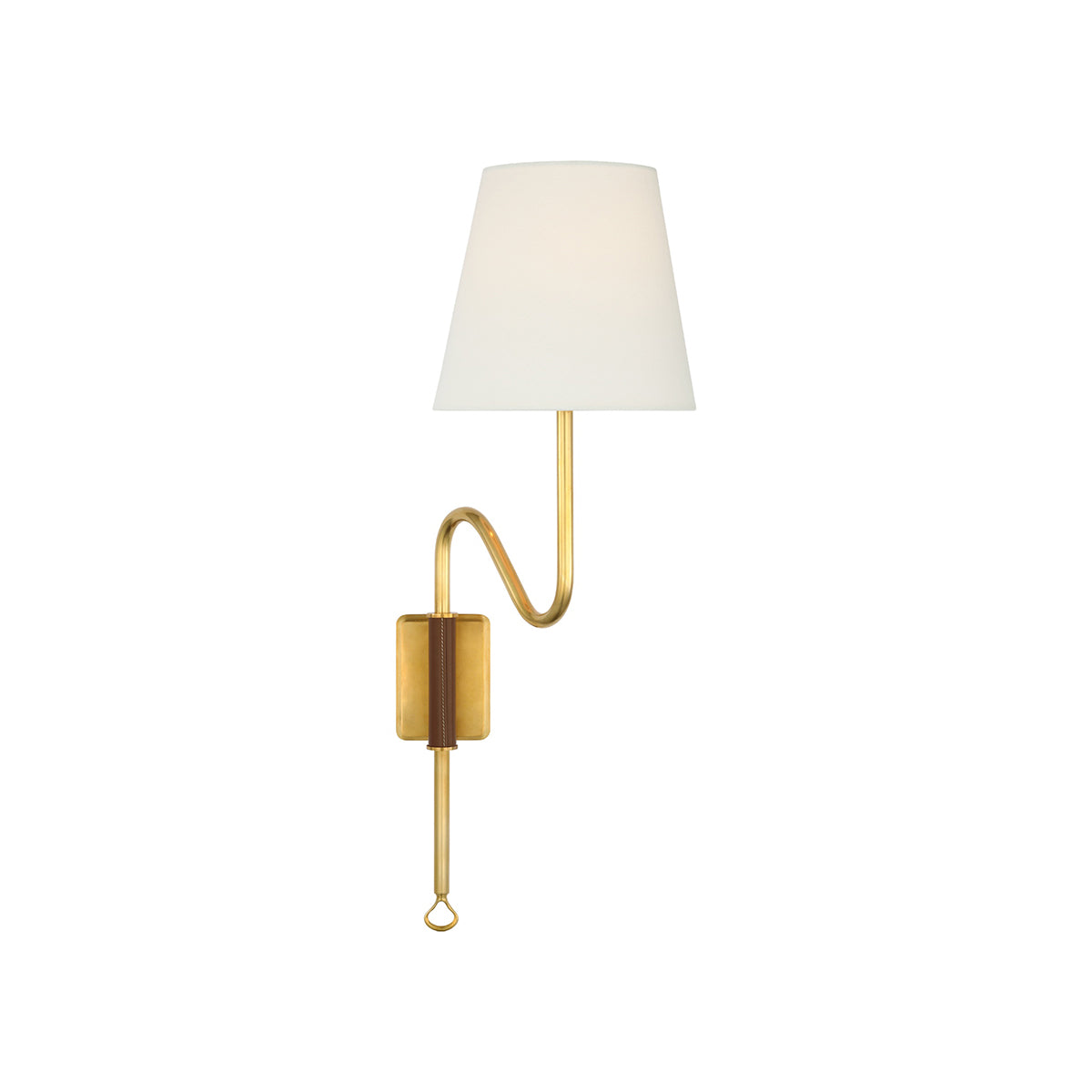 Osilan VApplique Murale Vintage En Tissu Et Laiton à Queue Décalée - Neutralighting