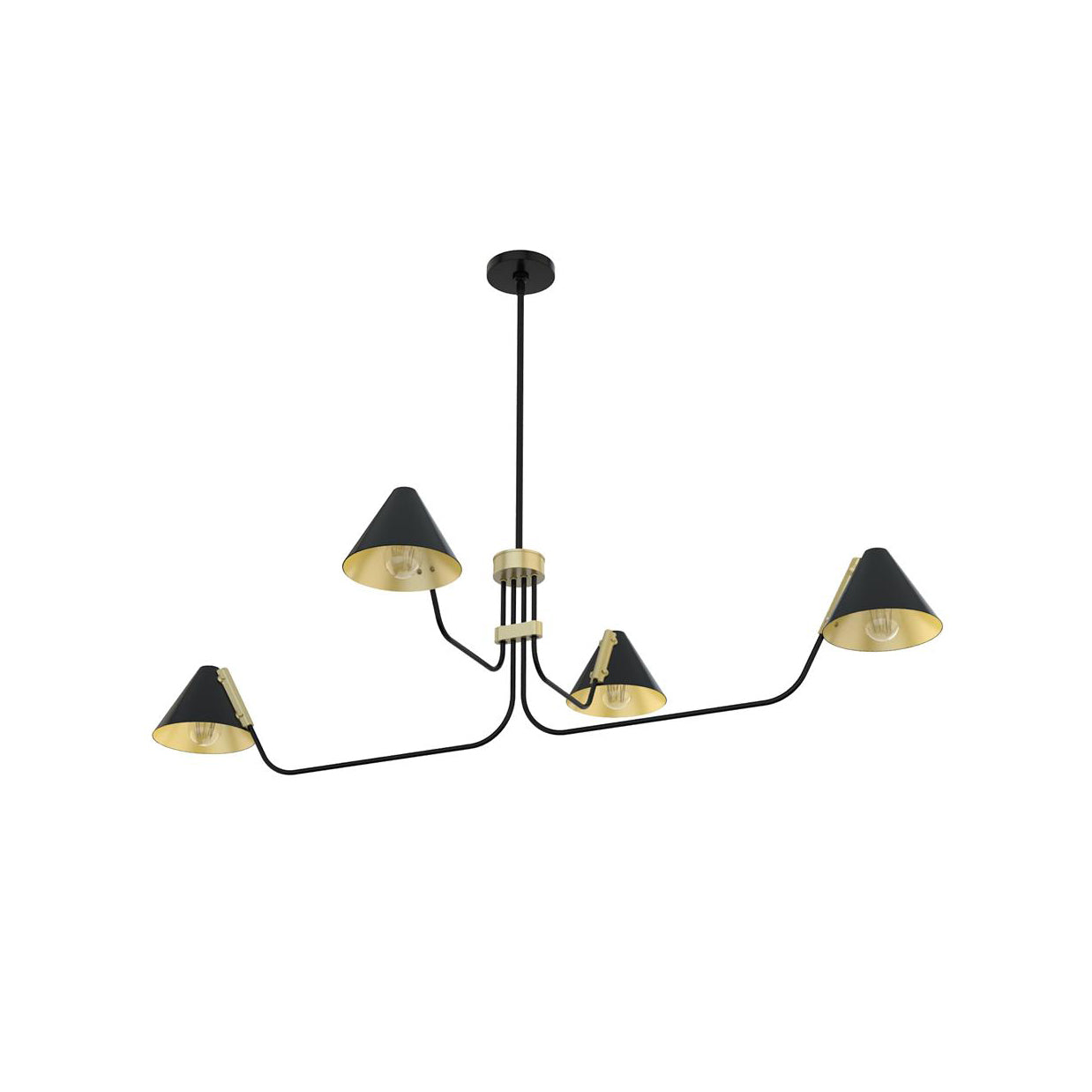 Cucarara Chandelier Métal Noir Industriel Vintage Isle - Neutralighting
