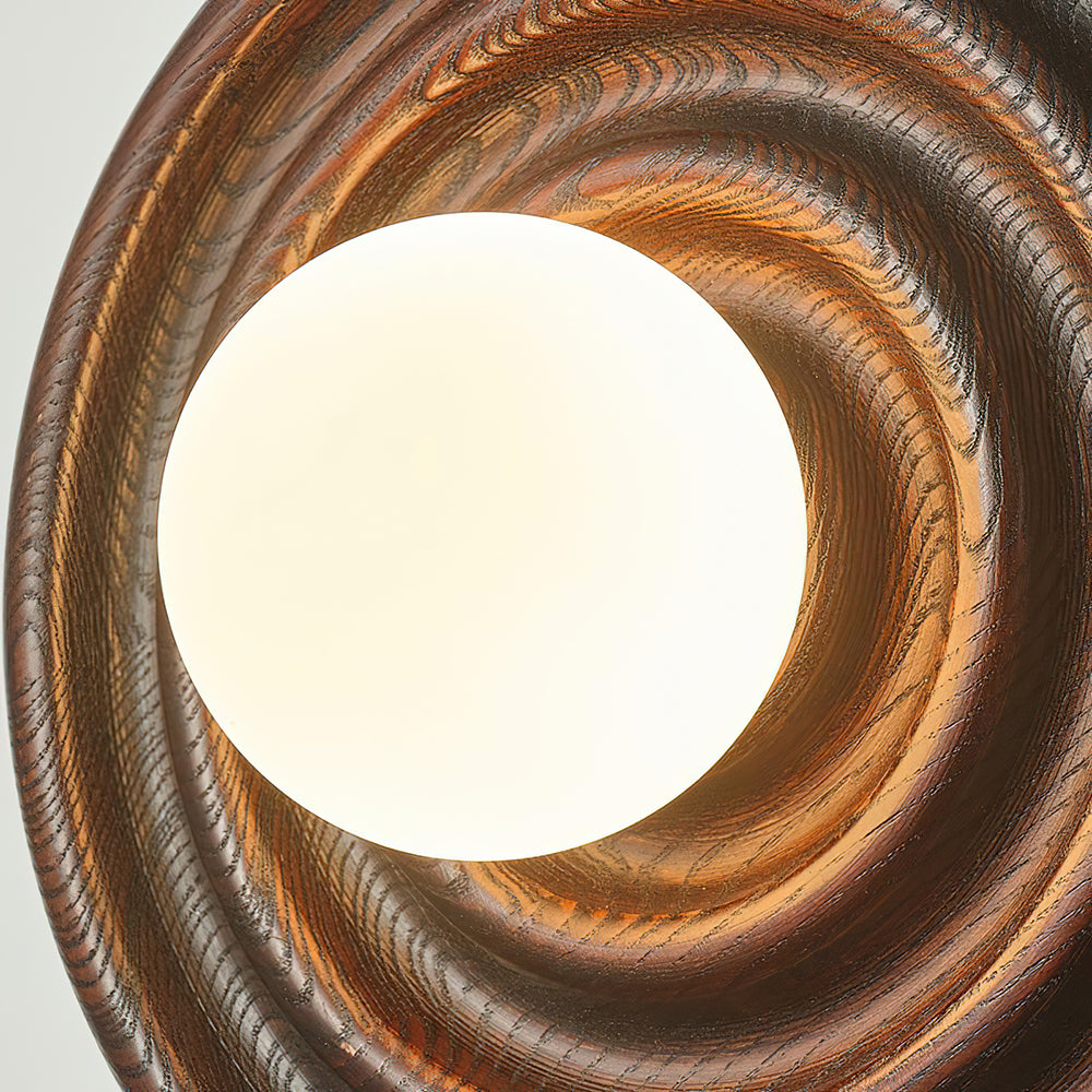 Ultalora Modern Minimalist Wood Glass Wall Lamp - Lamp Copper