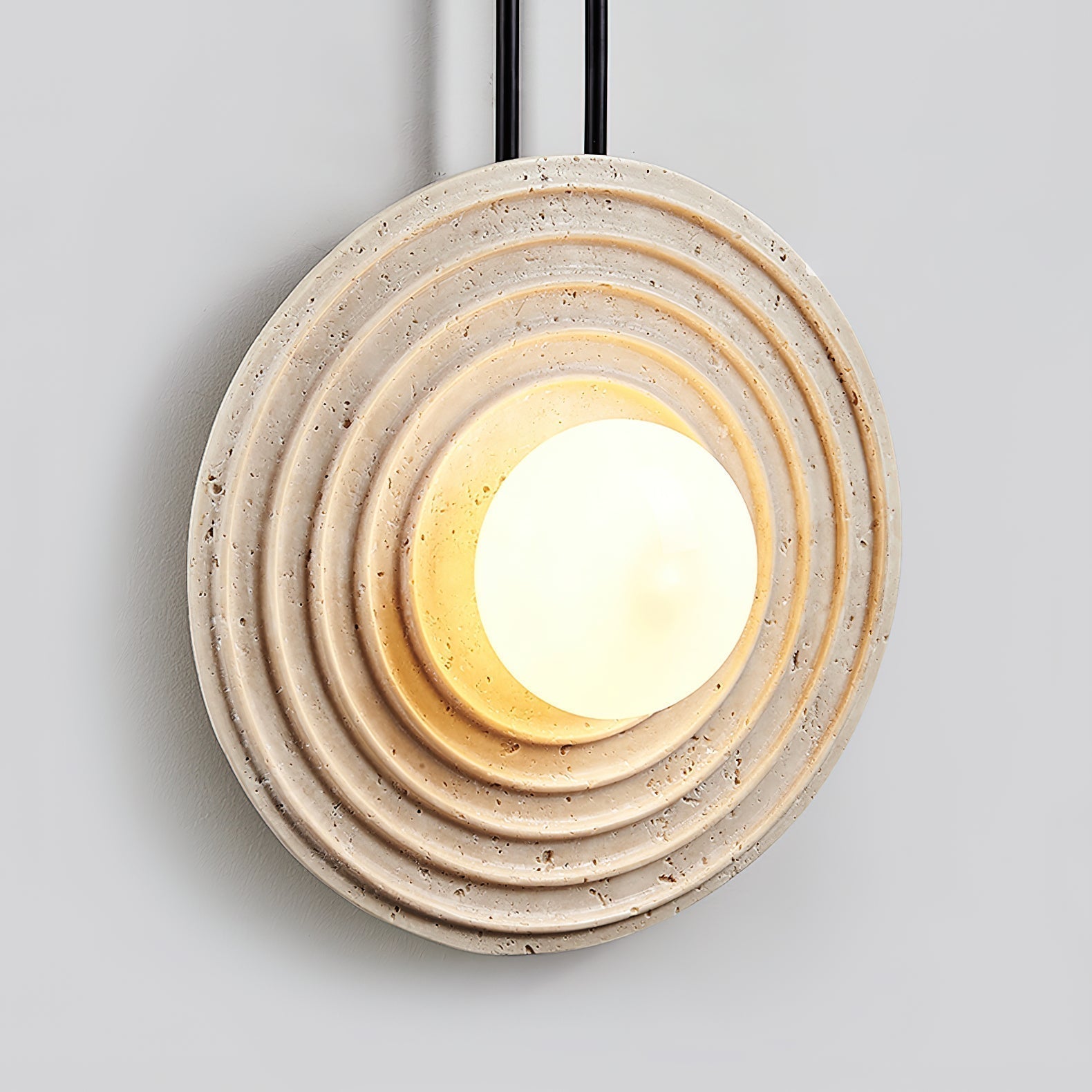 Isoror Applique Murale en Travertin Anneau Spirale - Neutralighting