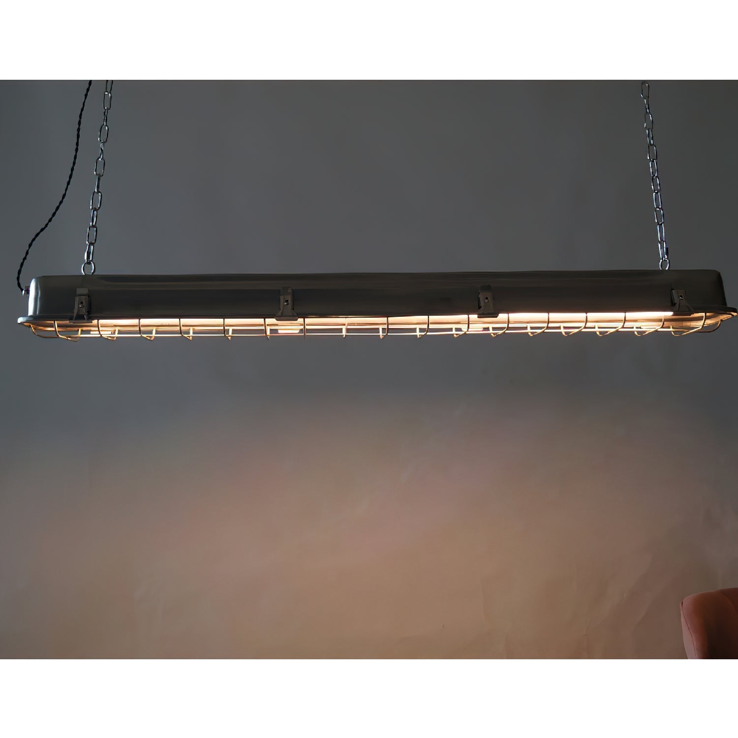 Anorionis Modern Minimalist Cage Glass Pendant Light - Lamp Copper