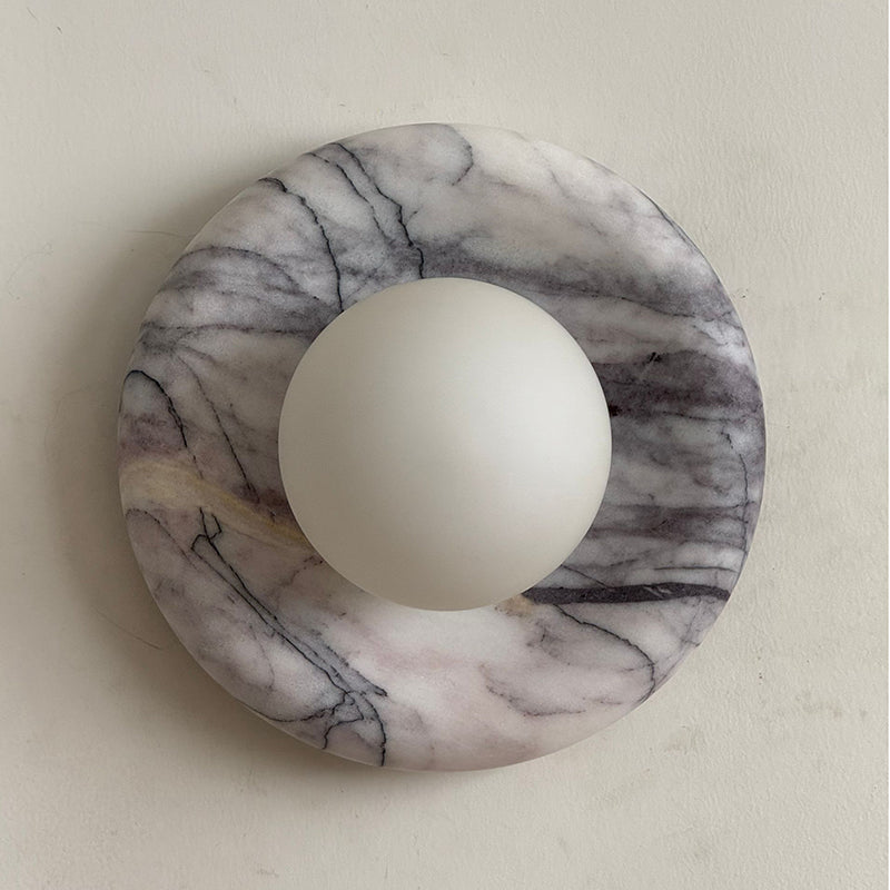 Zoraean Premium Elegance White Marble Sconce Wall Lamp - Lamp Copper