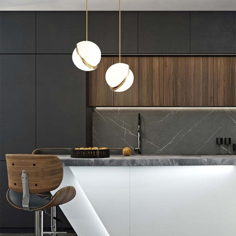Luminaires suspension  postmoderne Rond